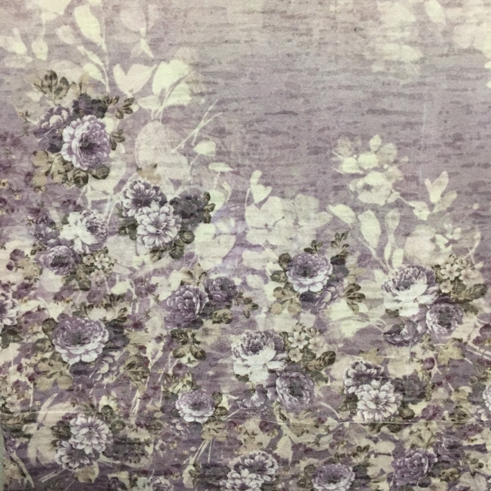 Beautiful dolman short sleeve tee lavender flowers Maurices Sz Med EUC Like new - Picture 6 of 12